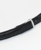 Omega Cinturino originale in alligatore nero 20mm con deployante - Nuovo